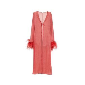 Oseree Women Lumière Plumage Long Kaftan